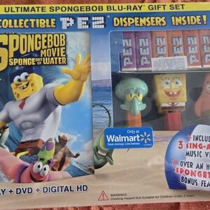SpongeBob Movie Blu-Ray Gift Set with PEZ Dispensers